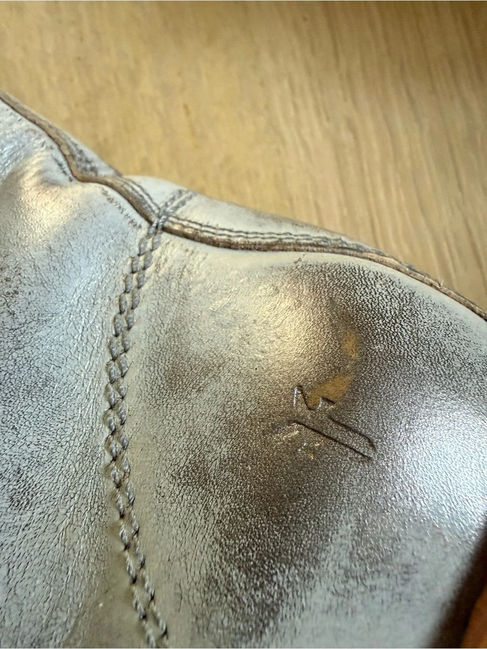 Frye women’s Gray Leather Lace-Up Boots